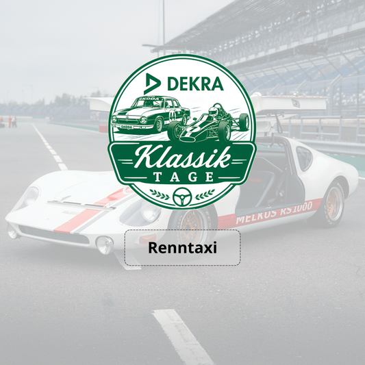 Renntaxi als Beifahrer auf der Gran-Prix-Strecke des DEKRA Lausitzrings während der DEKRA Klassik Tage erleben
