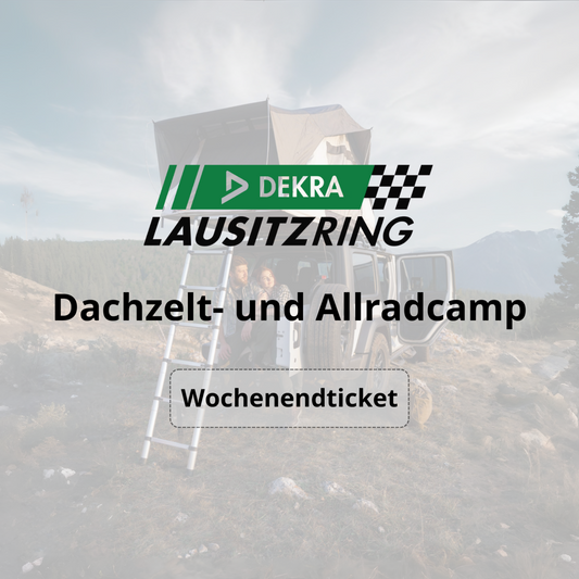 Wochenendticket für das Dachzelt- und Allradcamp im Offroad-Gelände des DEKRA Lausitzrings