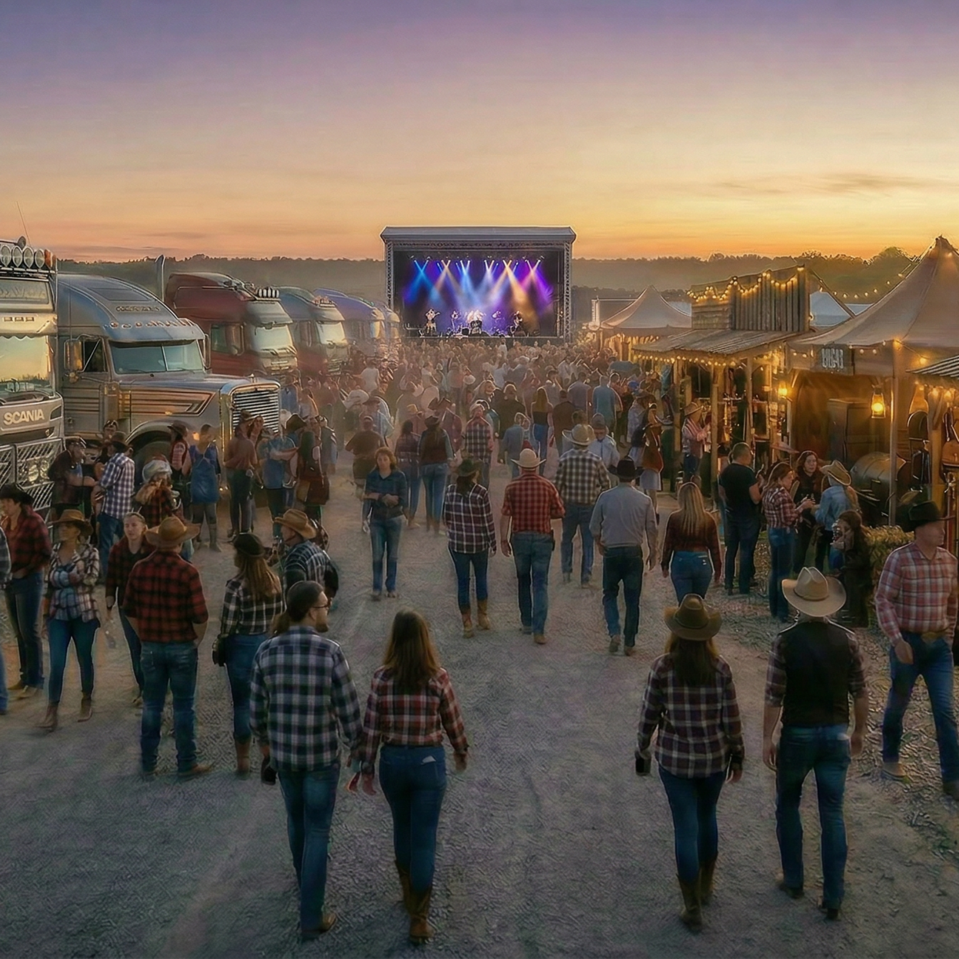 Besucher des Truck und Country Festivals auf dem DEKRA Lausitzrings