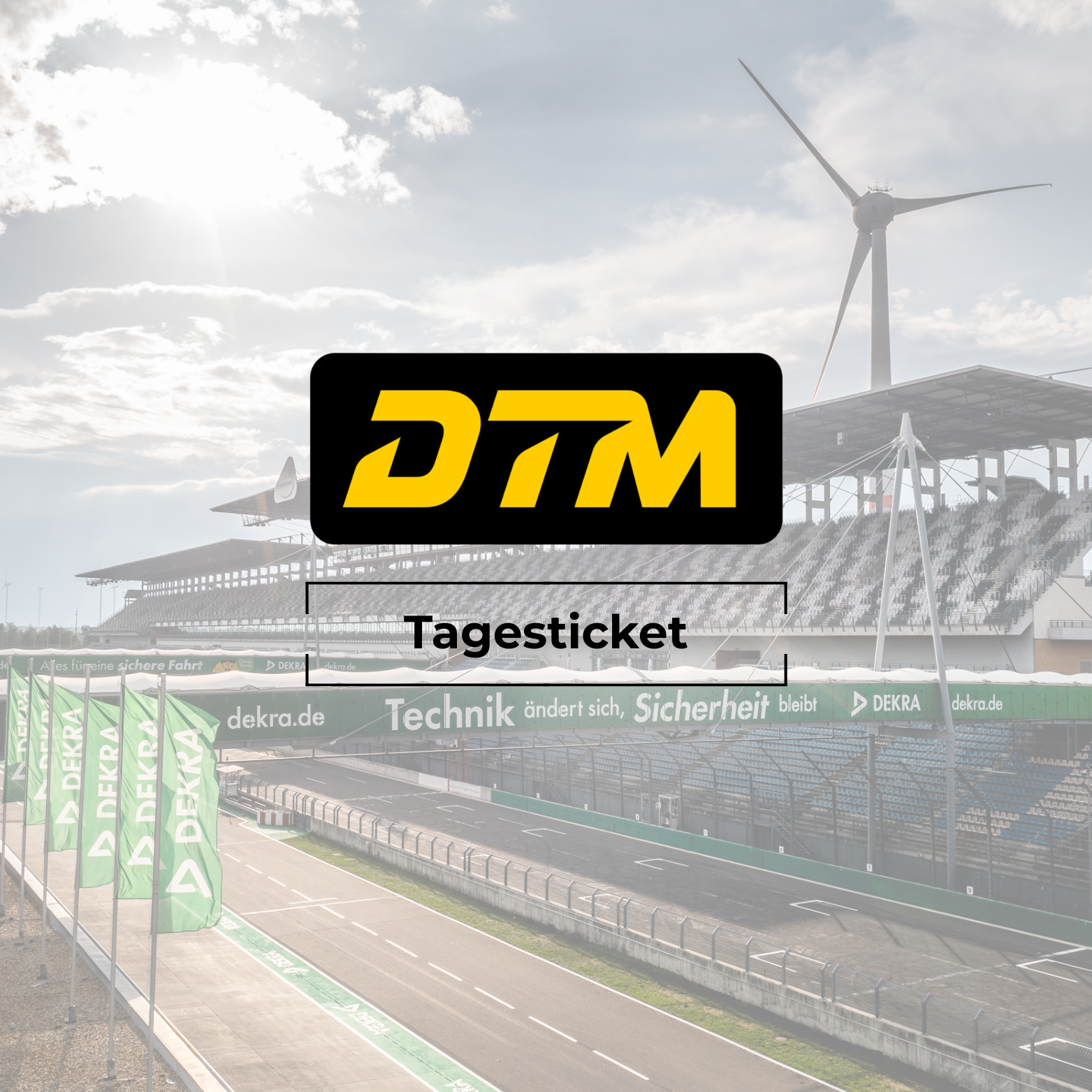 VIP-Tagesticket für die DTM am DEKRA Lausitzring mit Blick auf Start- und Zielgerade.