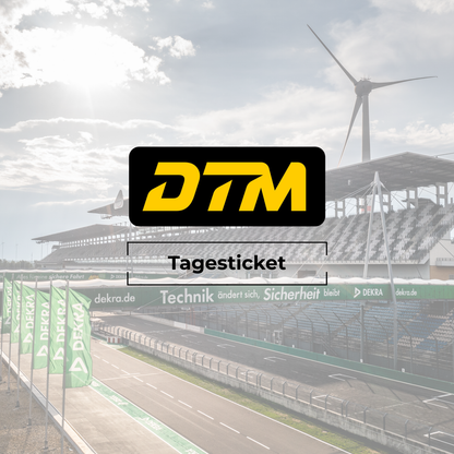 VIP-Tagesticket für die DTM am DEKRA Lausitzring mit Blick auf Start- und Zielgerade.